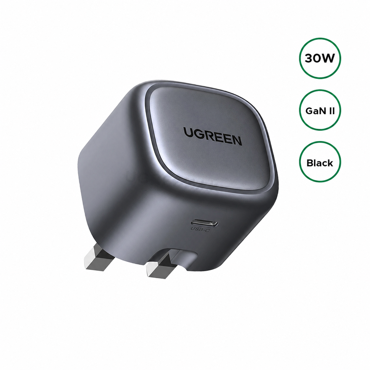 UGREEN 30W UK Pin Type-C GaN Fast Charger CD305-90878